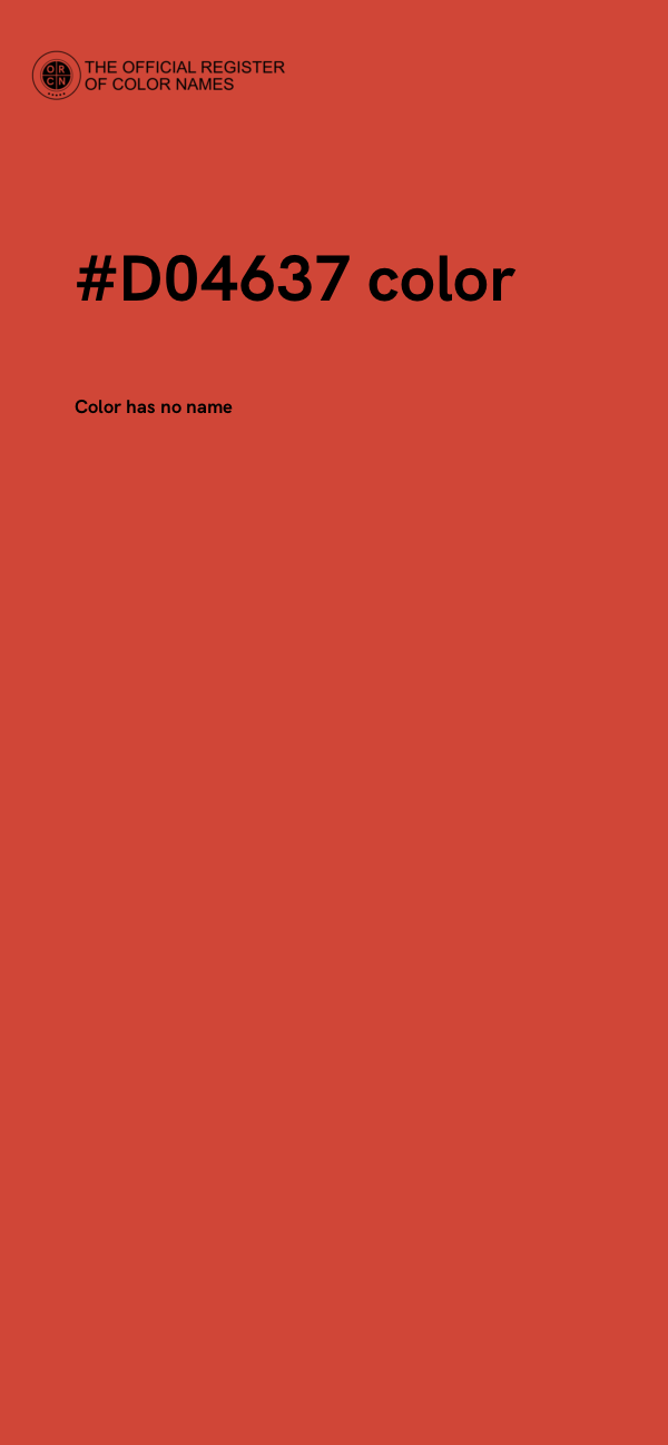 #D04637 color image