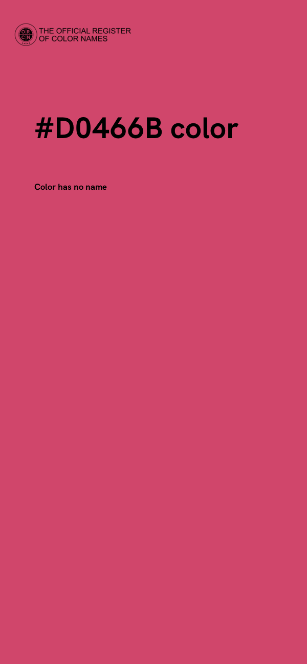 #D0466B color image