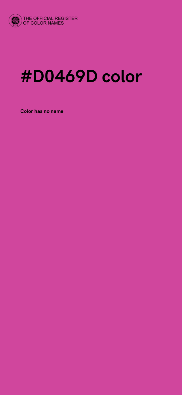 #D0469D color image