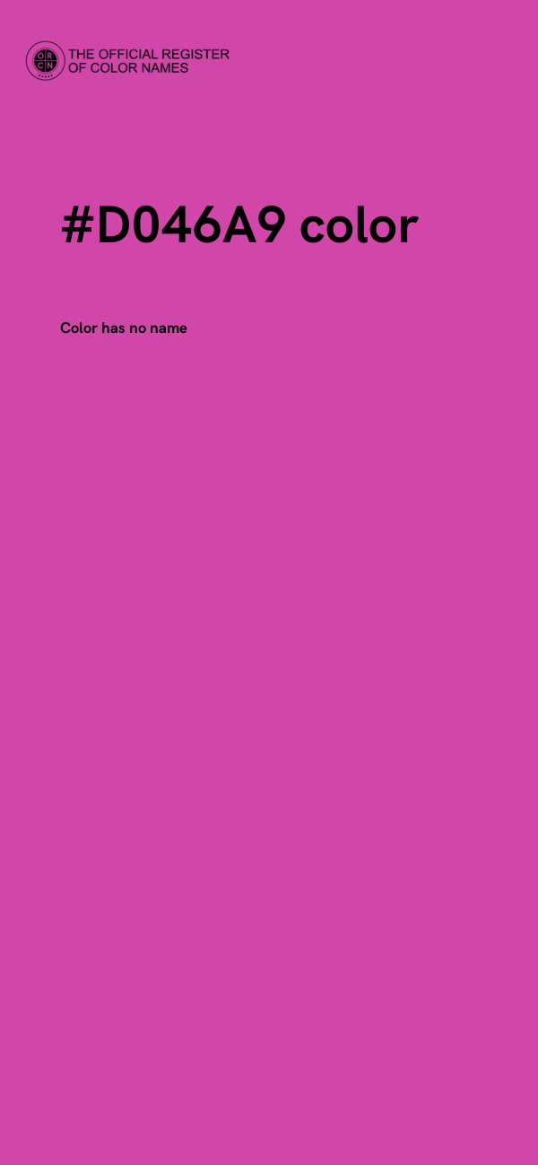 #D046A9 color image