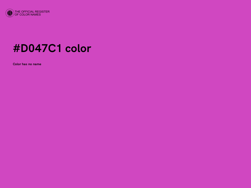 #D047C1 color image