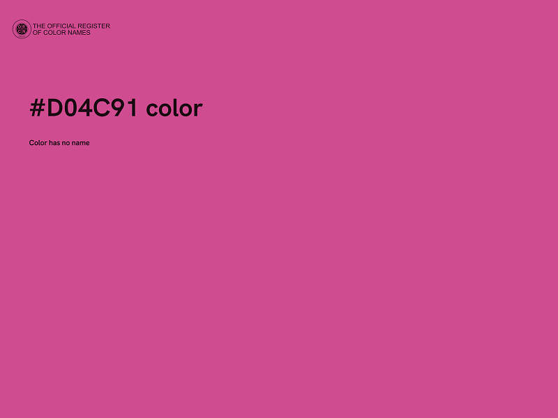 #D04C91 color image