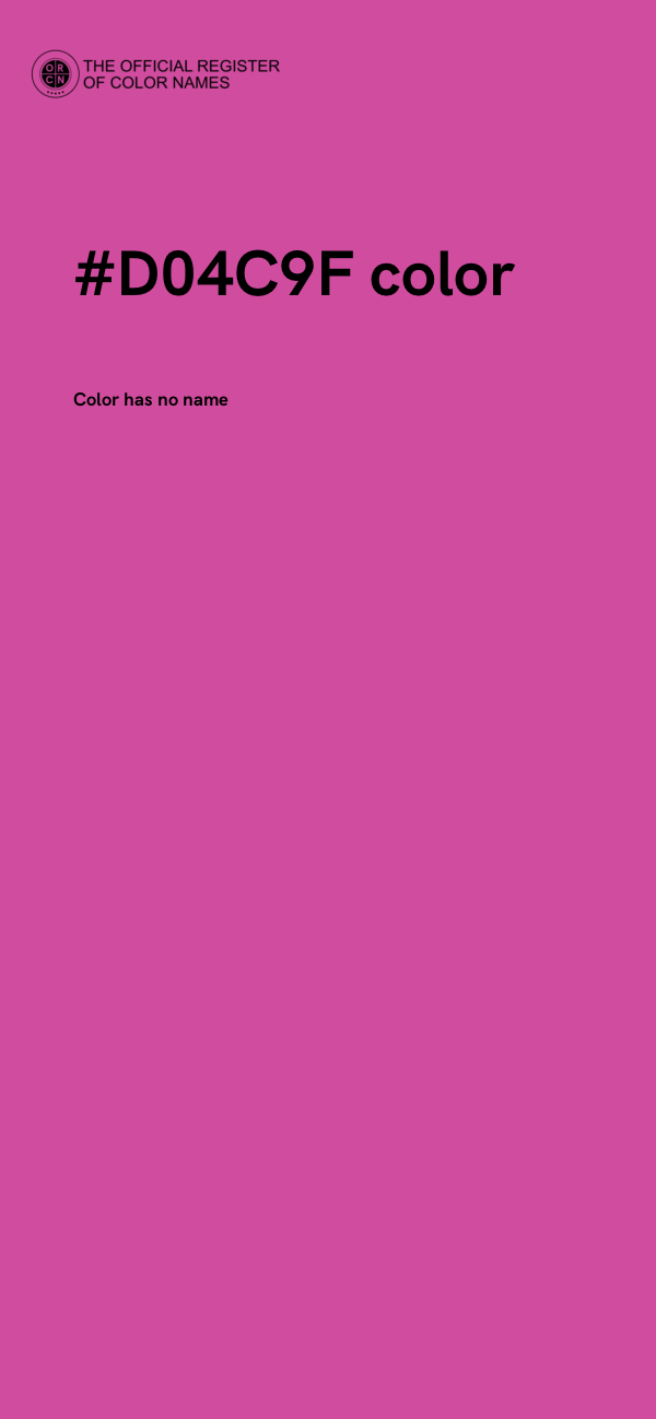 #D04C9F color image