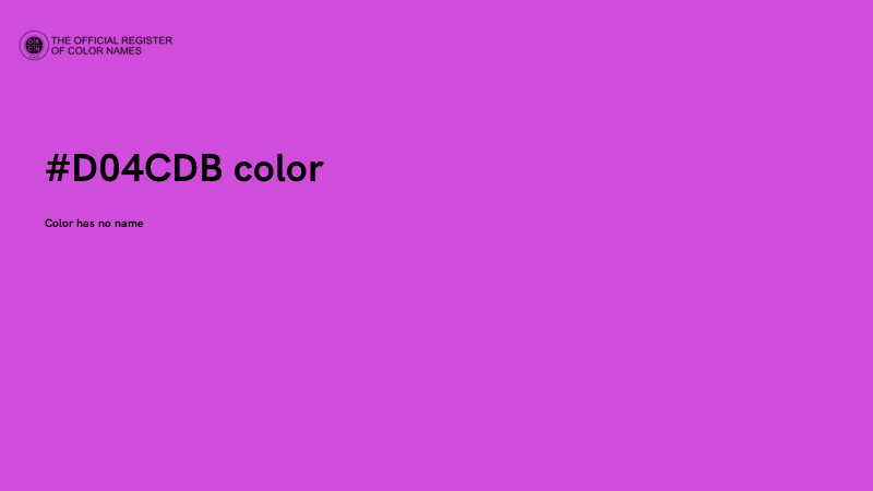 #D04CDB color image