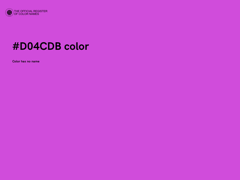 #D04CDB color image