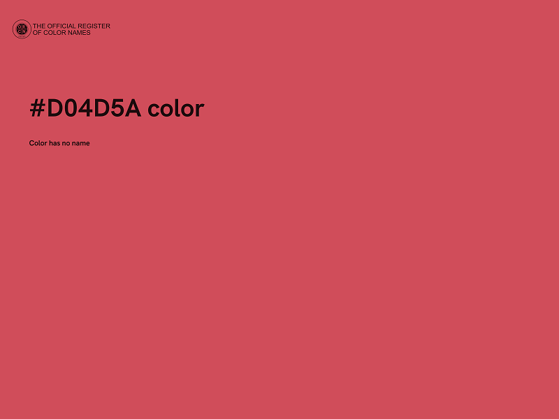 #D04D5A color image