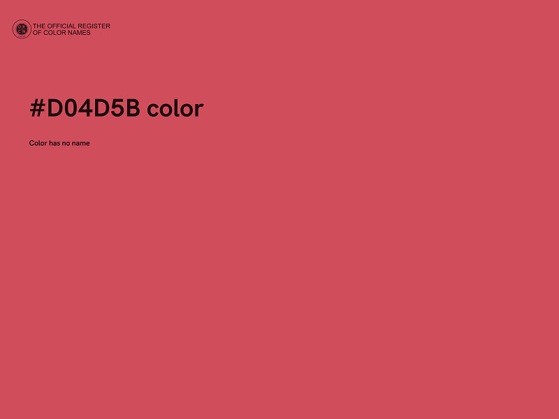 #D04D5B color image