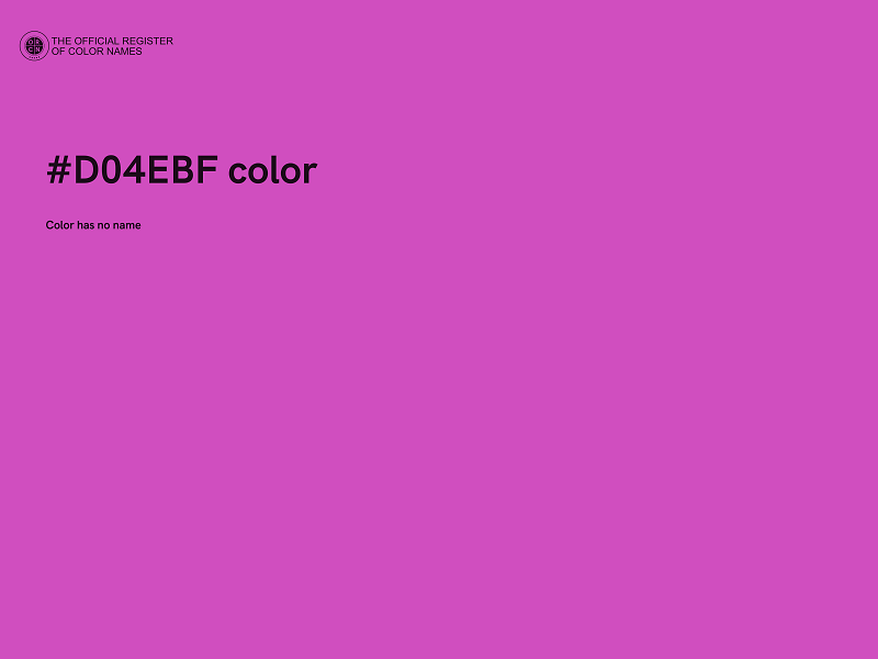 #D04EBF color image