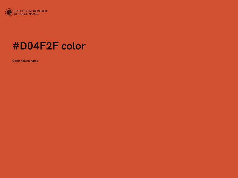 #D04F2F color image