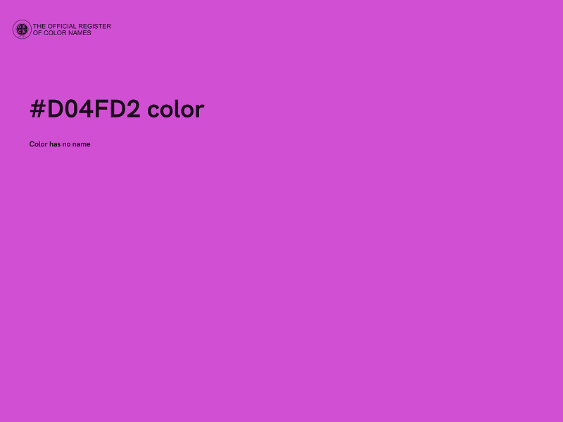 #D04FD2 color image