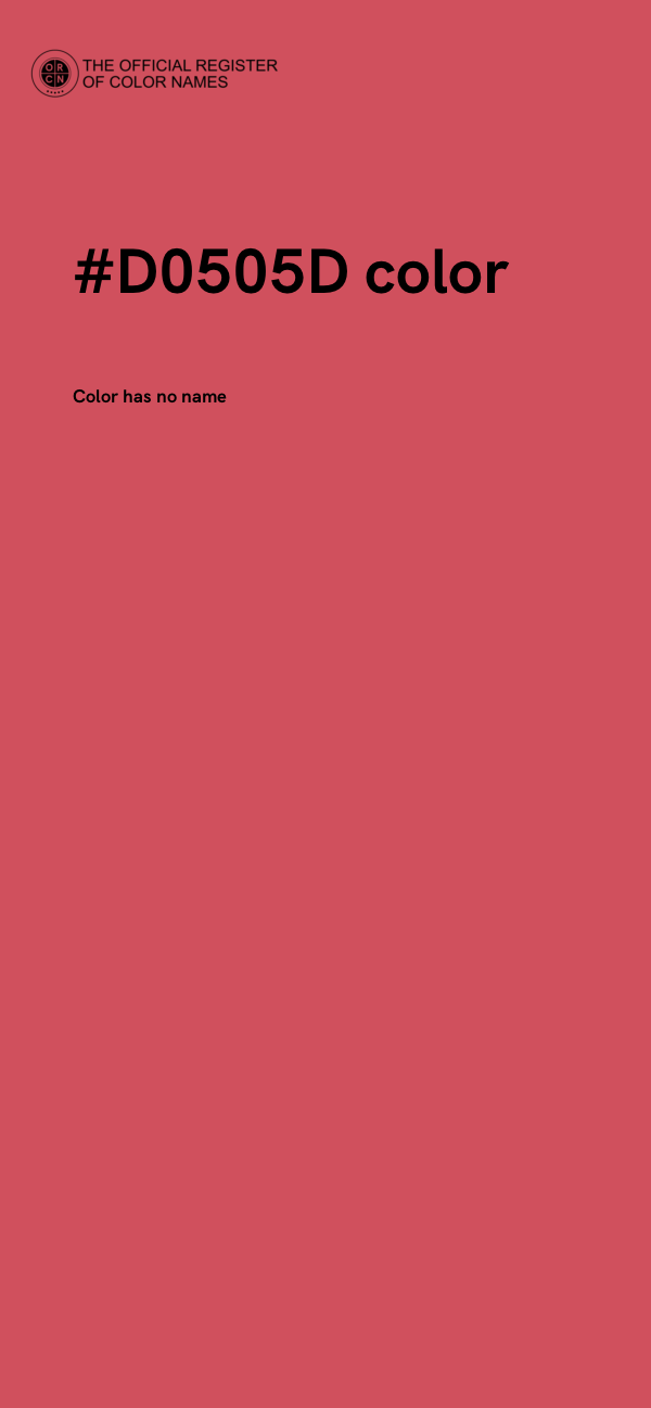 #D0505D color image
