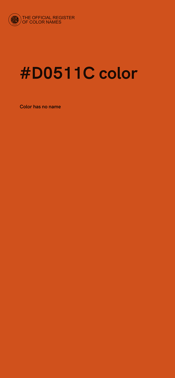 #D0511C color image