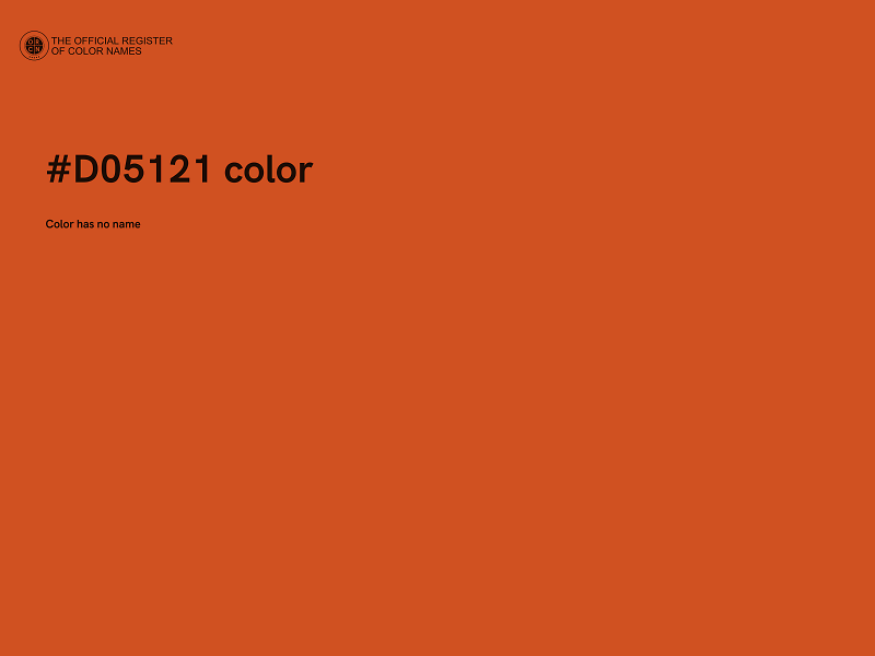 #D05121 color image