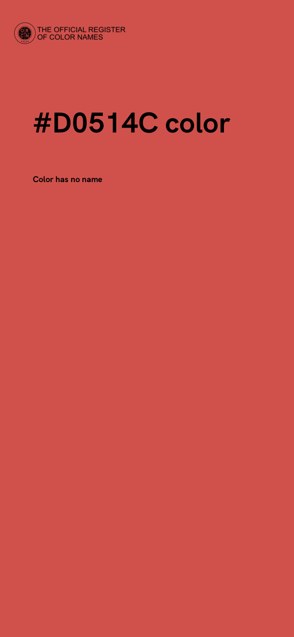 #D0514C color image