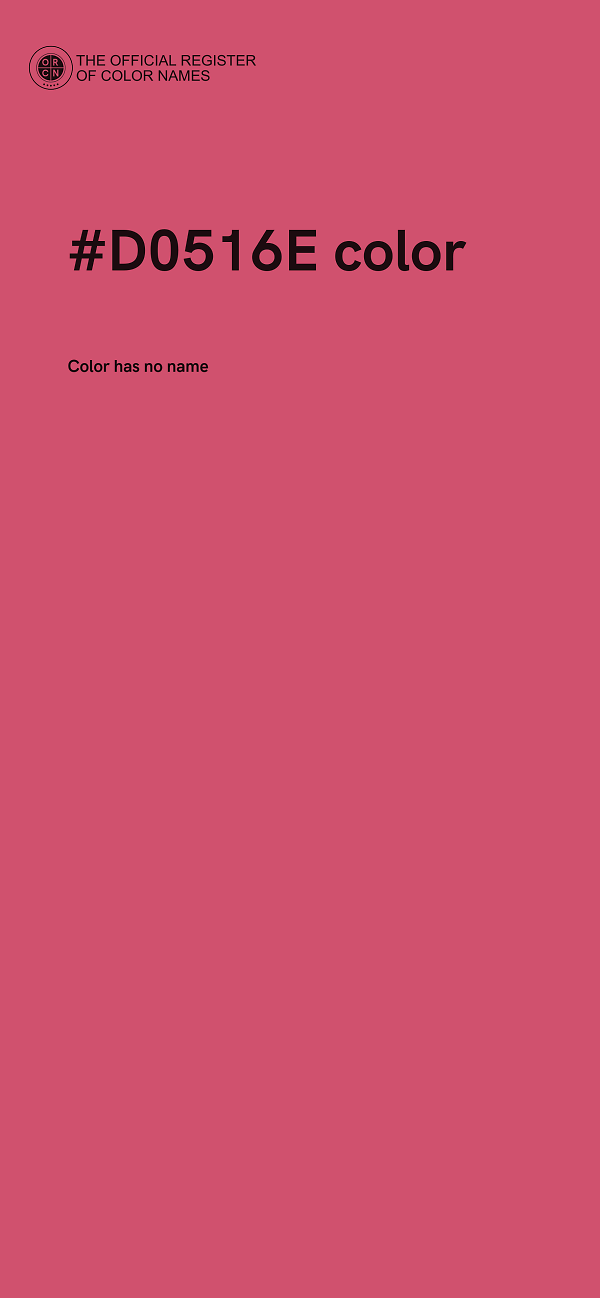 #D0516E color image