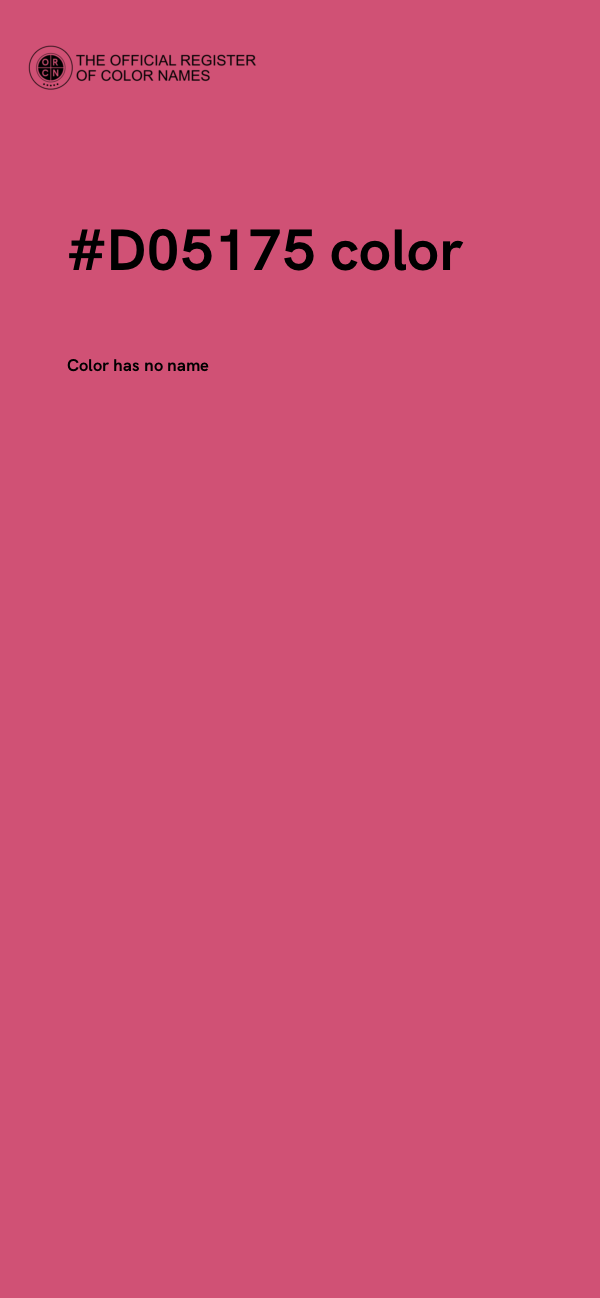 #D05175 color image