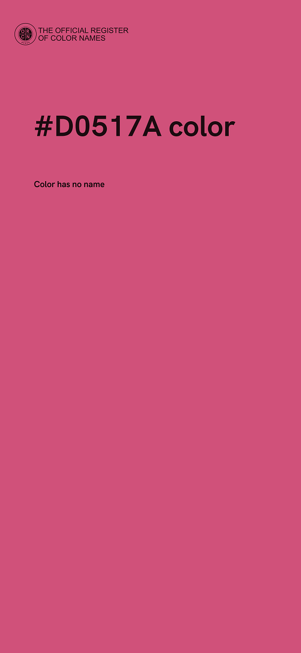 #D0517A color image