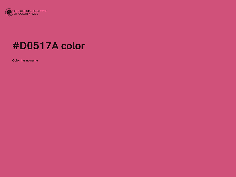 #D0517A color image