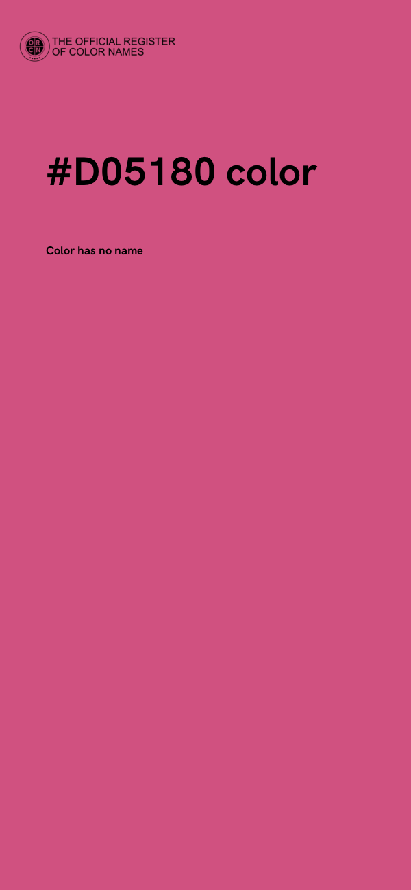 #D05180 color image