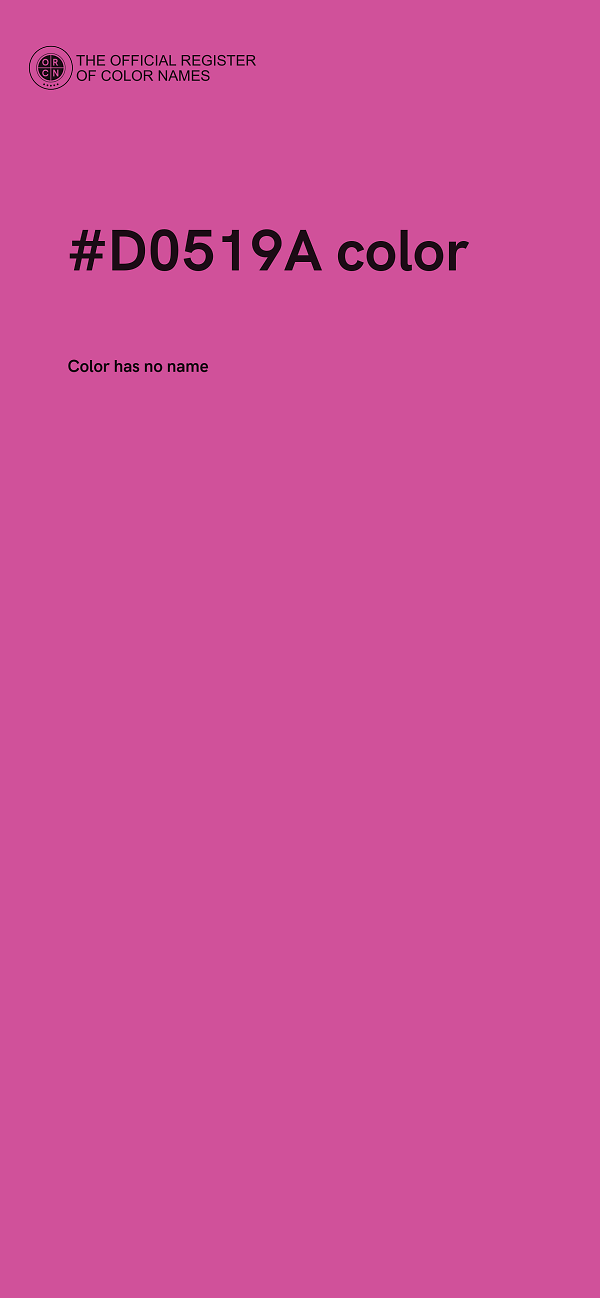 #D0519A color image
