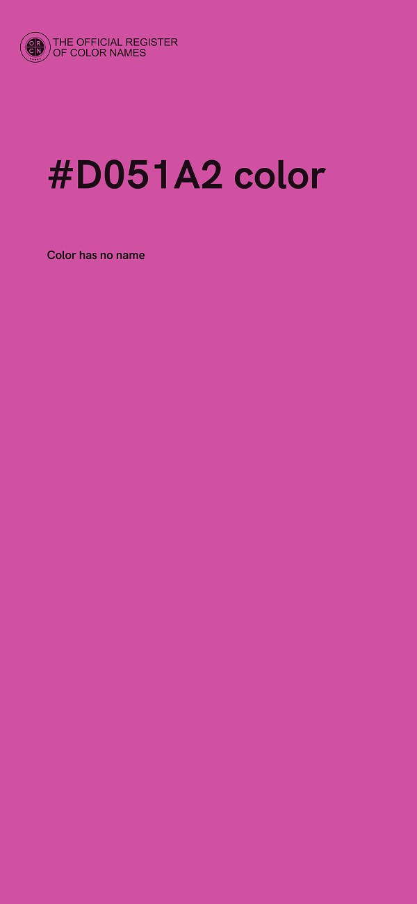 #D051A2 color image