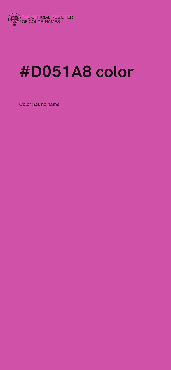 #D051A8 color image