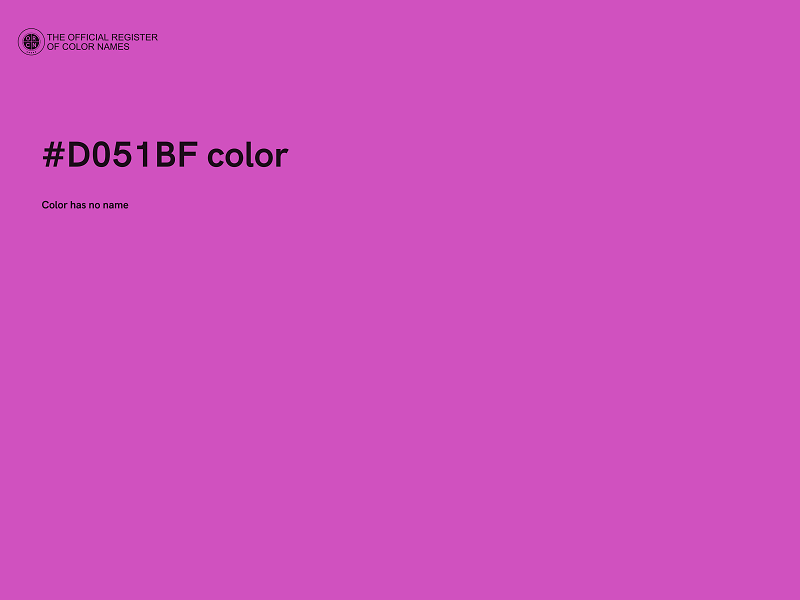 #D051BF color image