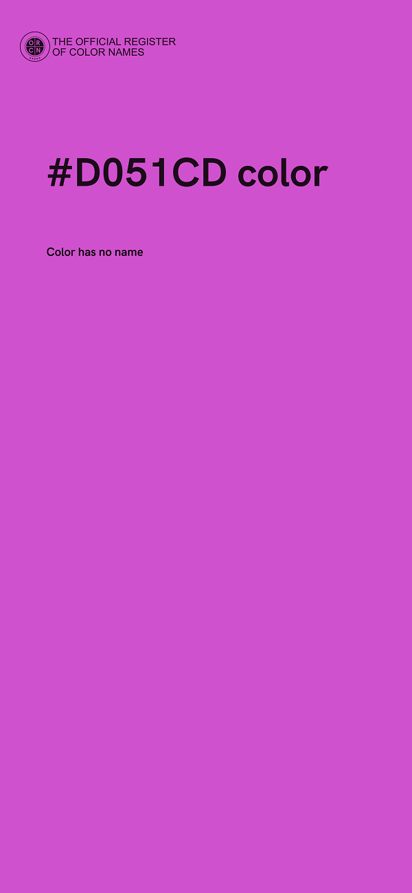#D051CD color image