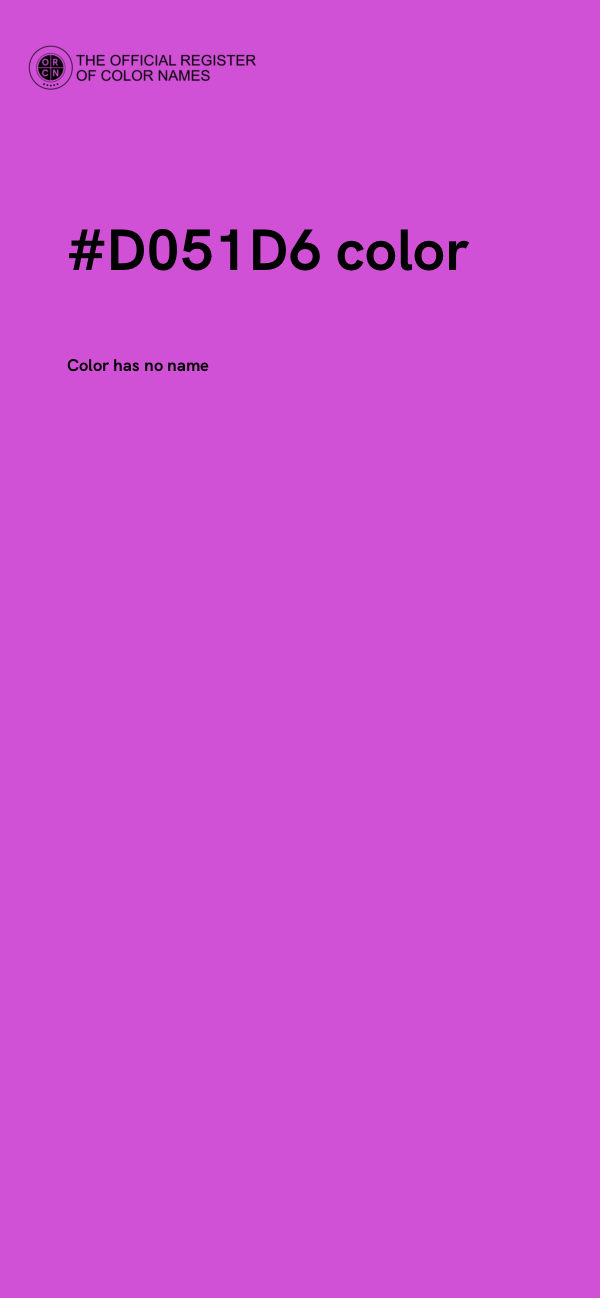 #D051D6 color image