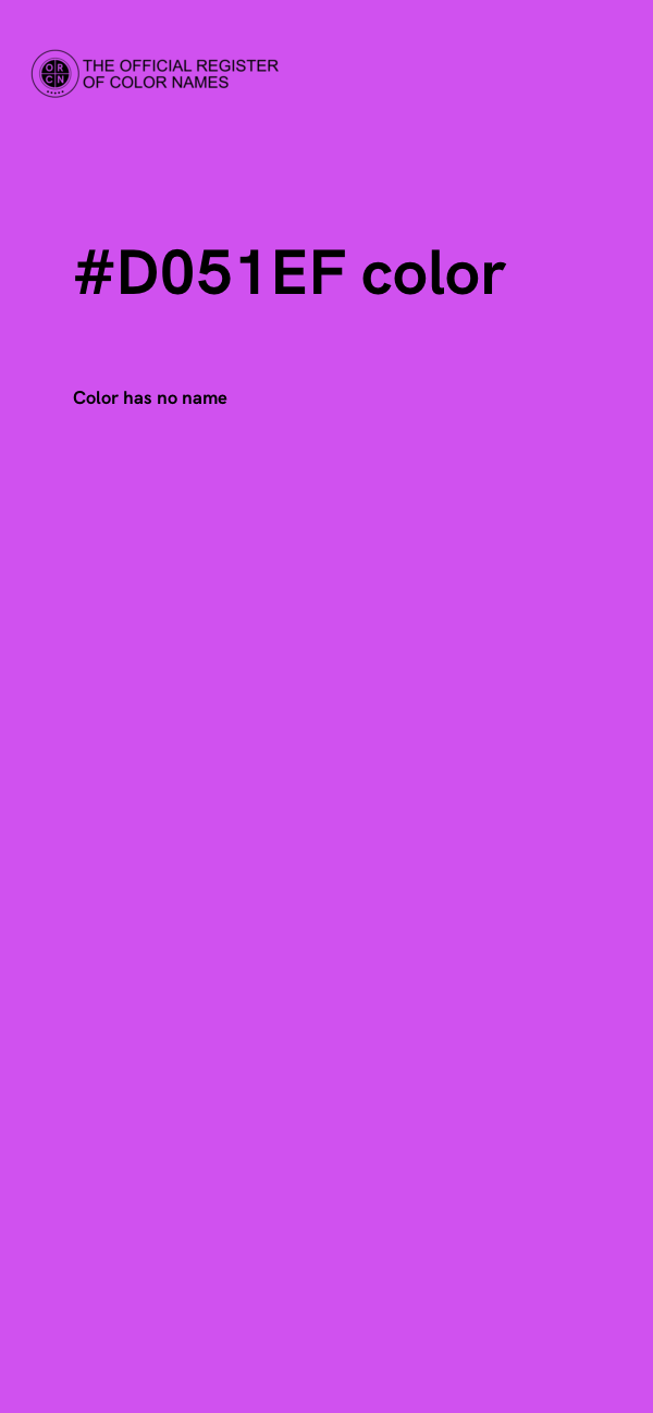 #D051EF color image