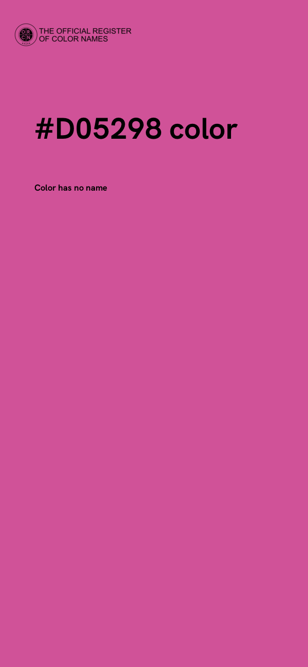 #D05298 color image