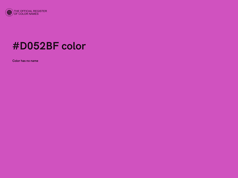 #D052BF color image