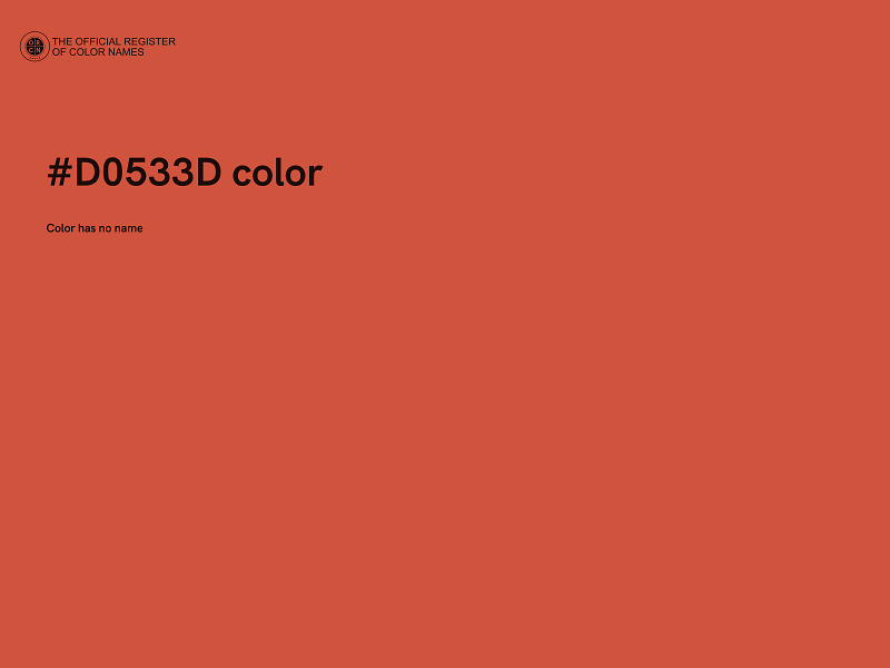 #D0533D color image