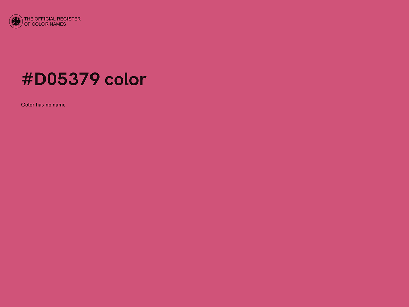 #D05379 color image