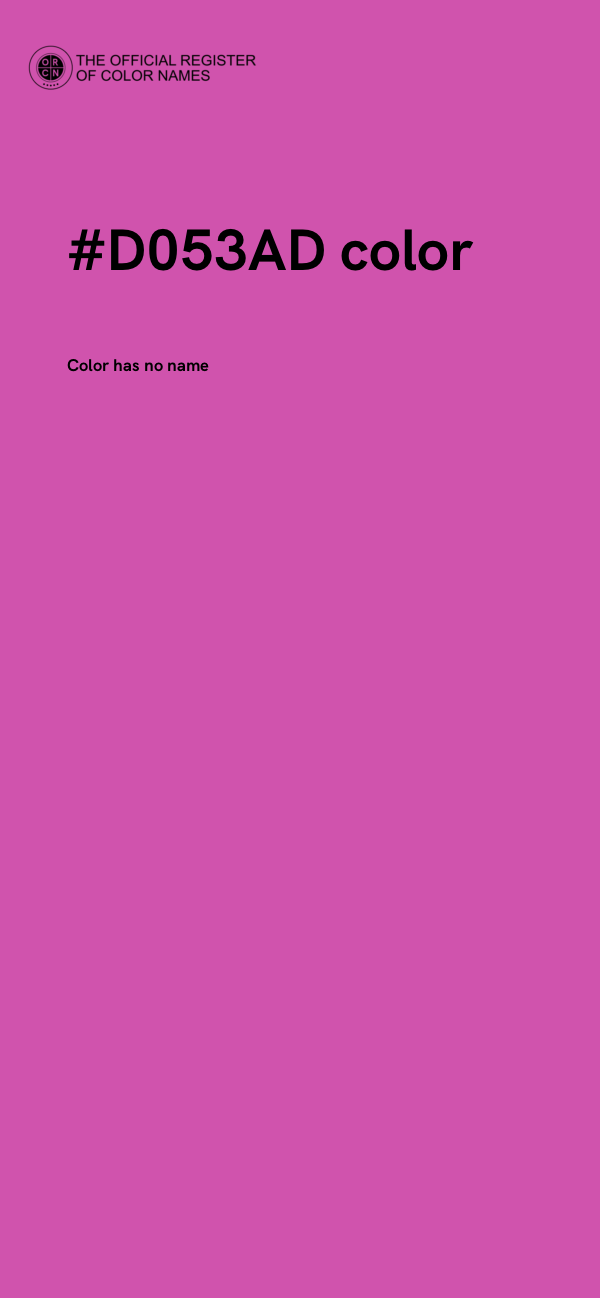 #D053AD color image