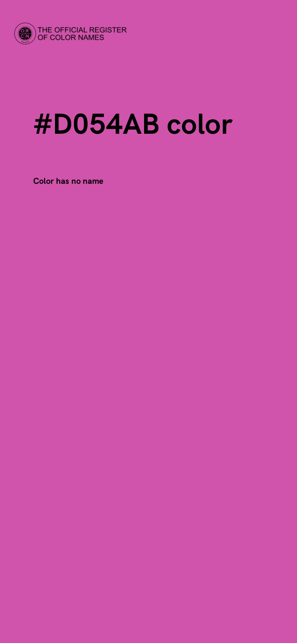 #D054AB color image