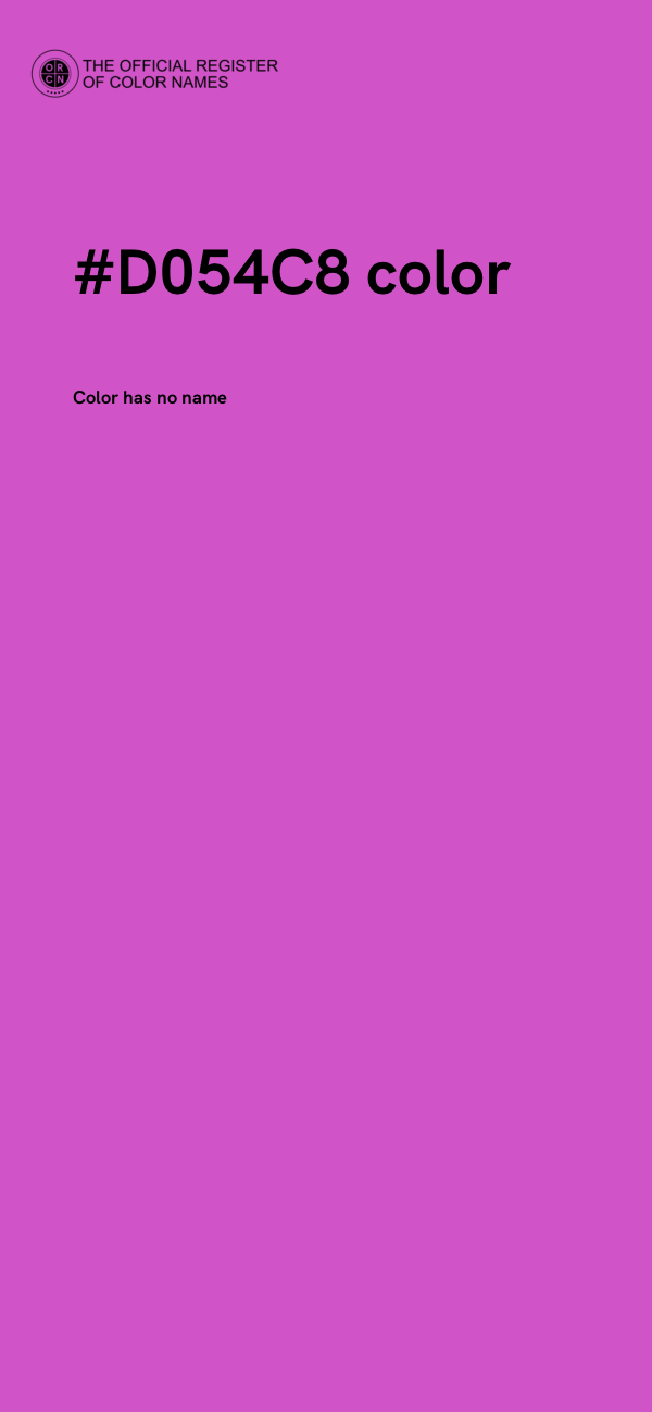 #D054C8 color image