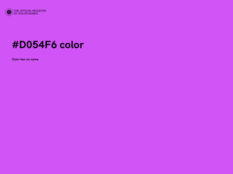 #D054F6 color image