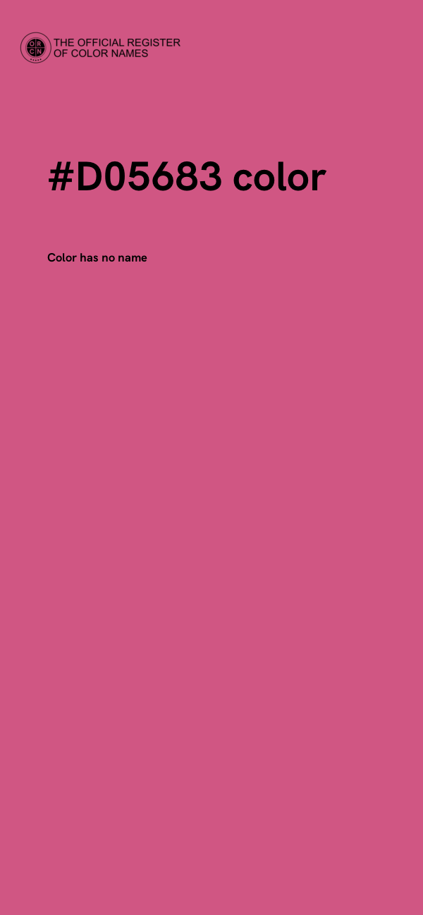 #D05683 color image