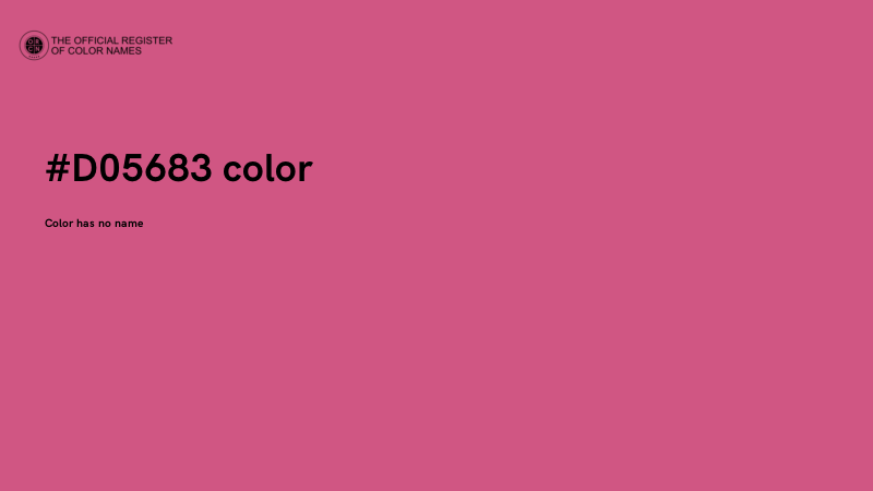 #D05683 color image
