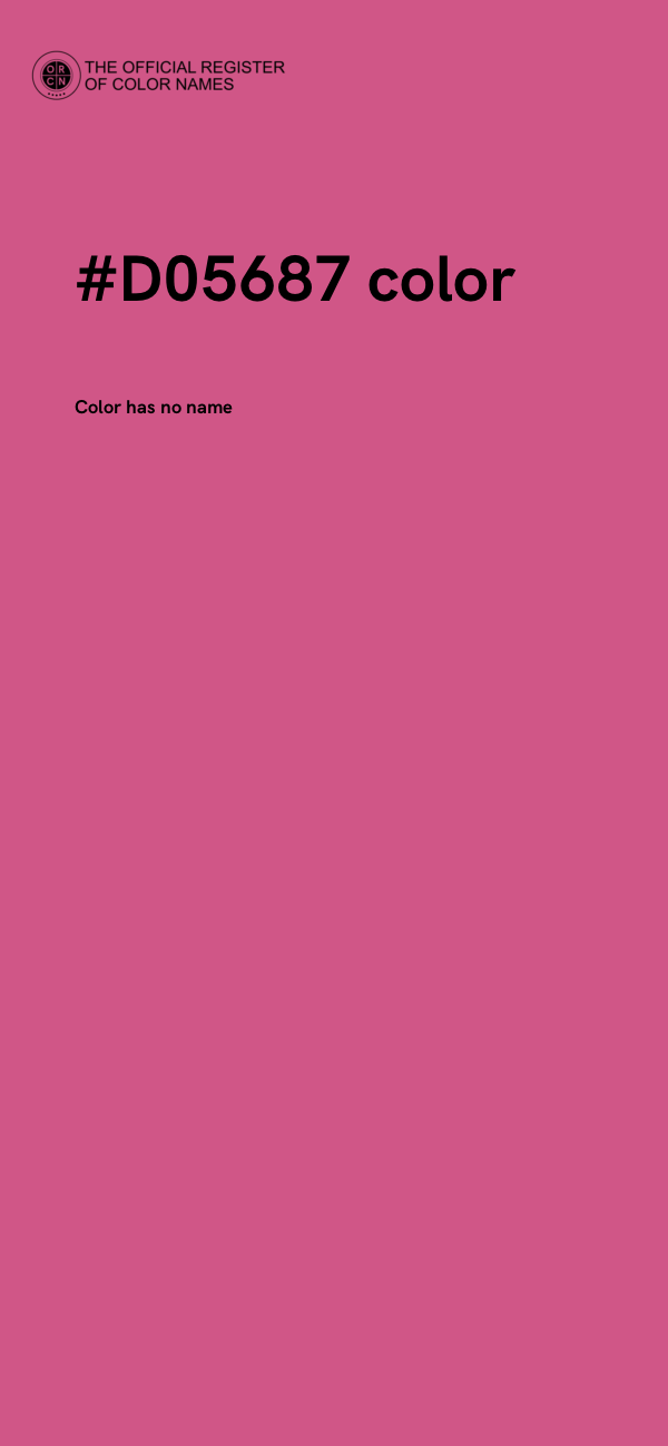 #D05687 color image