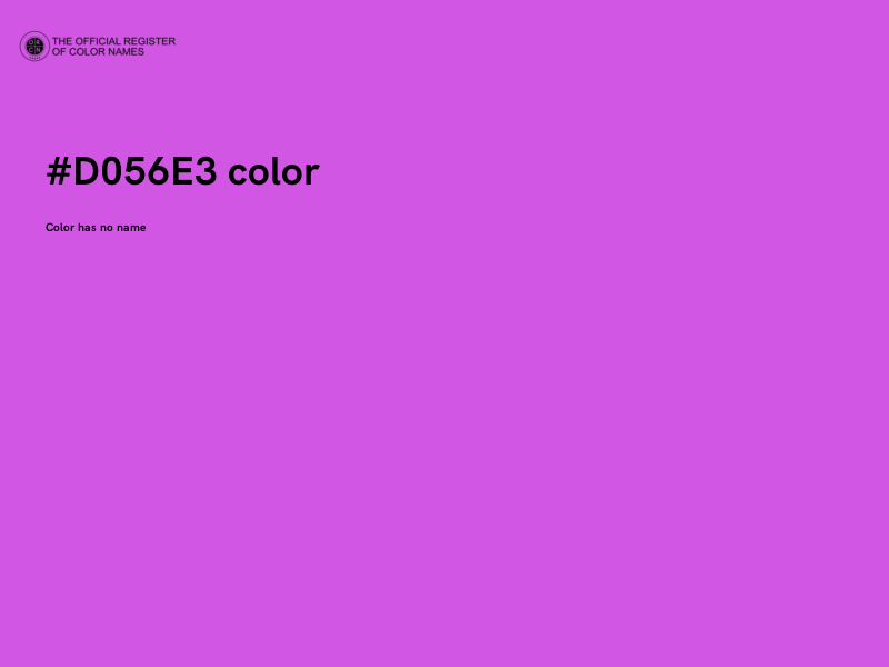 #D056E3 color image