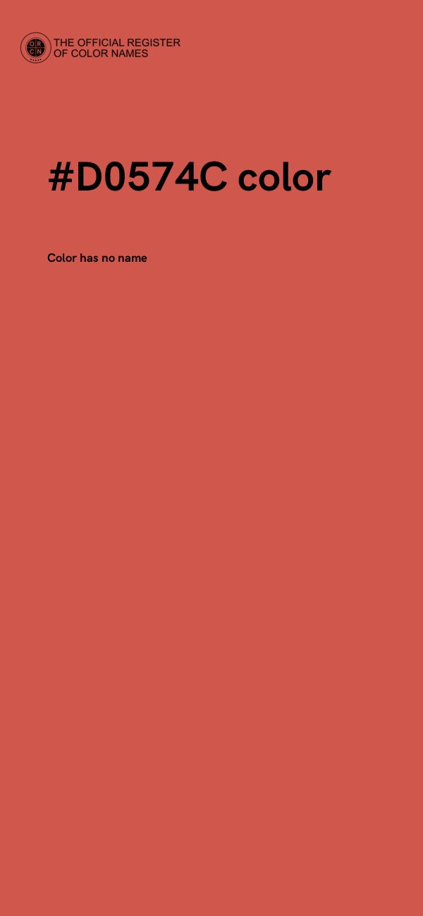 #D0574C color image