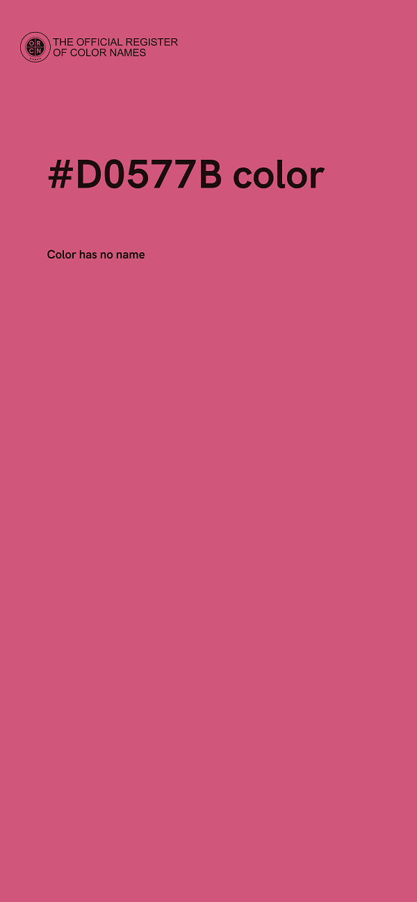 #D0577B color image
