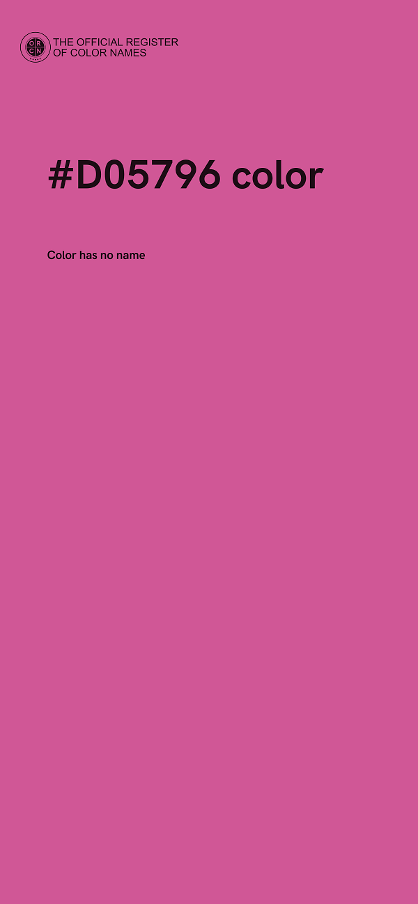 #D05796 color image