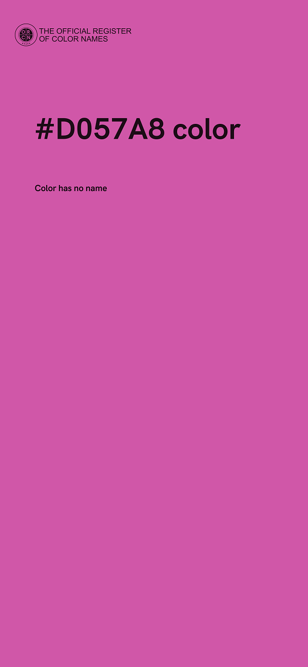 #D057A8 color image
