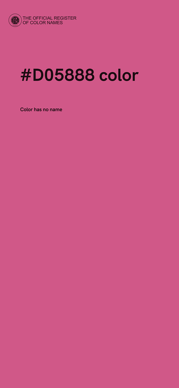 #D05888 color image