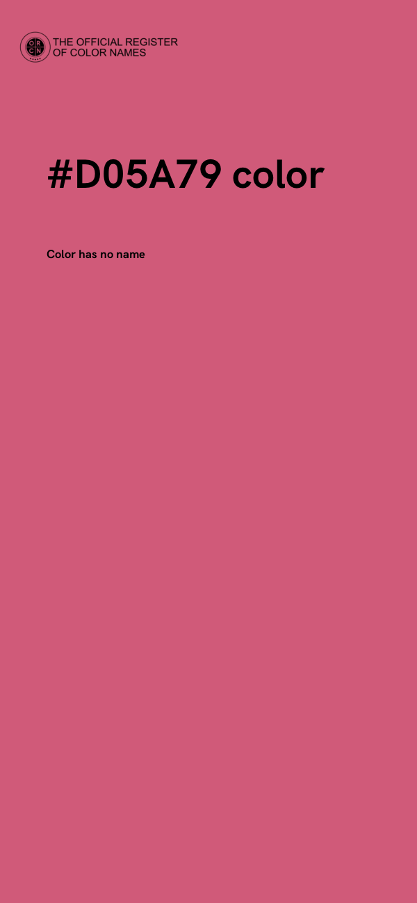 #D05A79 color image