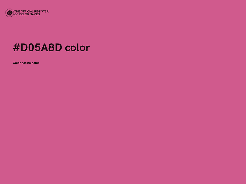 #D05A8D color image