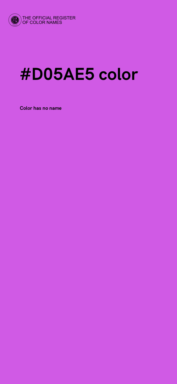 #D05AE5 color image